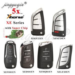jingyuqin 5개 Xhorse VVDI XE 시리즈 리모컨 자동차 키 슈퍼 칩 포함 XEMQB1EN