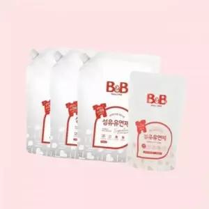 비앤비 유아 섬유유연제 베르가못향 1500ml 리필형 3입+유연제800ml 4620210
