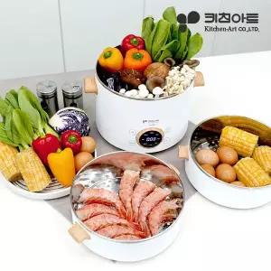 [키친아트] 3단 멀티찜기 화이트 KA-W2535 멀티쿠커[34939789]