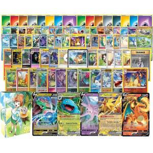 : 100가지 다양한 카드 번들 - 포함 EX) 및 5개의 공식 GX, TCG 포일 레어(V, 데크 버라이어티 박스 울트라
