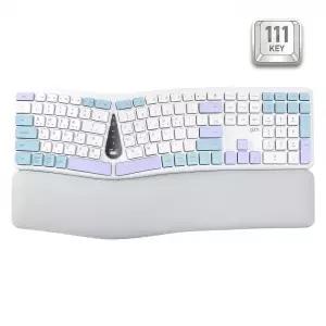 지클릭커 OFFICEPRO EK300 인체공학 무선 (스카이 블루)