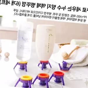 욕실 주방 샴푸 세제 조미료 누액방지 삼각받침대 압출펌프 리필용기 뚜껑