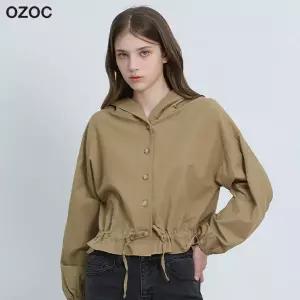 [오조크(OZOC)] 단추 후드 점퍼 (택가격: 109000원)