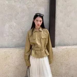 마요 가을 여성가죽자켓 숄카라 PU가죽 점퍼 오토바이 재킷 UNO3
