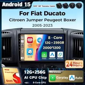 안 5 Fiat Ducato 20052023 용 자동차 라디오 Citroen Jumper Peugeot Boxer 20205 자동 Carplay 2 din