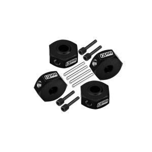 LOSI 1/18 미니 LMT 4X4 브러시드 업그레이드 - 알루미늄 블랙 7075 RTR-LOS01026용 트럭 헥스 부품 어댑터(12MM) 몬스터
