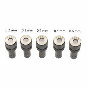 50PCS 6MM 미스트 노즐 정원 금속 관개 빠른 연결 분무 8MM 스프링클러