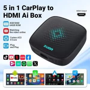 2026 5in 안 40 CarPlay Ai 박스 유선에서 무선으로 자동 USB WIFI 어댑터 유튜브 넷플릭스 TV 플러그 앤
