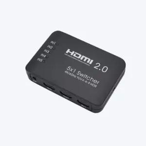 셀렉터 Coms HDMI 선택기 5대1 리모콘 영상분배기 공유기 4K