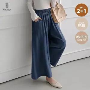 2+1 벨라도나 여성 올시즌 마루 와이드 밴딩팬츠 치마바지 커버업 데일리 BLN26_P280s3