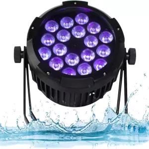 크리스마스 파티 결혼식을 위한 SHEHDDS Par IP65 방수 야외 LED 18x18W RGBWA+UV 컬러 업라이트