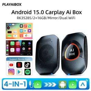 안 5 스마트 박스 무선 CarPlay 오토 2G+6GB TV 차량용 멀티미디어 플레이어 유튜브 넷플릭스 자동 연결