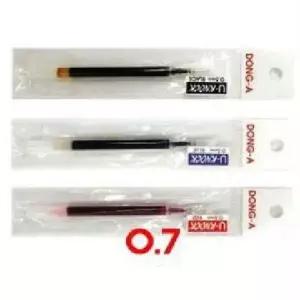 필기구 GX96TM24 볼펜심동아 유노크 리필심 0.7mm 적색 DZ
