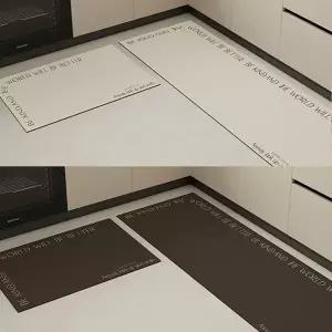 규조토발매트 주방 욕실 규조토 발 매트 롱 숏 2종 세트