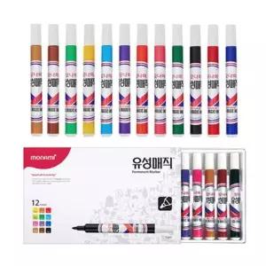 나미 XG45OR02 유성매직 12색