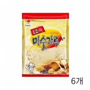 뚜레반 12곡 미숫가루 1Kg X 6개 곡물가루 미수가루