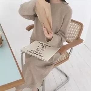 여성원피스 따숩 롱롱 도톰 니트원피스