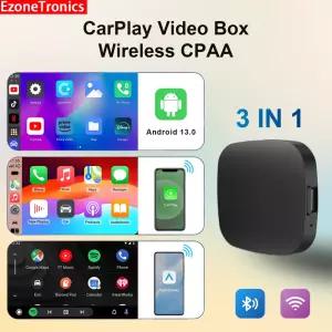 Ezonetronics Android 3 CarPlay Ai Box 무선 자동 스마트 TV 박스 자동차 시스템 지원 YouTube FOTA