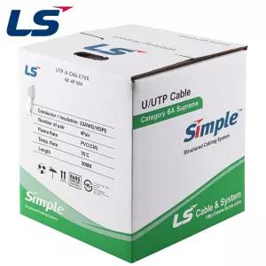 LS전선 CAT.6A UTP Supreme 케이블 300m 단선 화이트 UTP-A-C6G-E1VX-M 4P WH [H@lu]