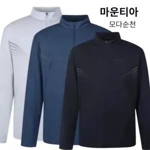 [마운티아]남성 간절기 일상 등산 집업 긴팔티 크사밀티셔츠Z1 1MQTSS4007-C_SC