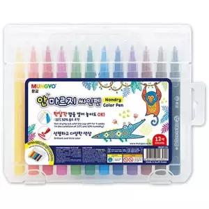 문교 NH93TX04 안마르지 사인펜 12색