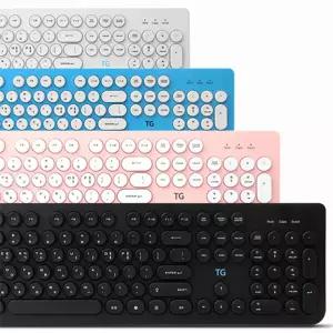 TG삼보 TG-K8600U 아이솔레이션 USB 유선 컴퓨터 PC 저소음 키보드 원형키캡 멤브레인 회사 사무용