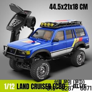 JXC 1/12 LC80 시뮬레이션 랜드크루저 2.4GHz RTR RC 전동 무선 조종 모델 자동차 락 크롤러 성인 14세 이