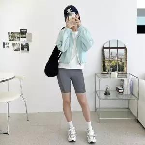 여자 데일리 애슬레저 활동성 크롭 후드 바람막이