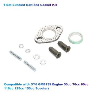 GY6 GMB139 엔진 호환 배기 볼트 및 개스킷 키트 스쿠터 50cc 110cc 125cc 1 세트