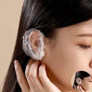 일회용 비닐 미용실 귀덮개 귀커버 염색 방수 100개 미용실