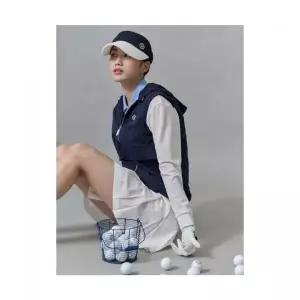매장정품 빈폴 BEANPOLE GOLF 여성 봄 경량 후드 베스트 - 네이비 BJ5336A07R 723732