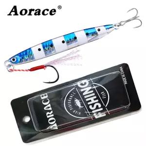Aorace PCS 슈퍼 싱킹 금속 주조 지그 0G 2G 40G 해안 드래그 캐스트 스푼 낚시 미끼 인공 Pesca 태클