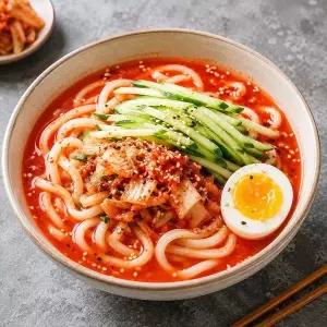 [신세계라이브쇼핑]김치말이 사누끼 우동세트/사누끼우동200g5인분+김치말이육수5봉