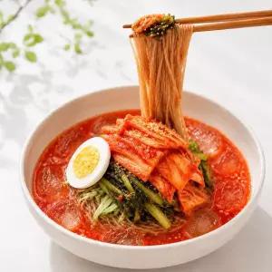 [신세계라이브쇼핑]김치말이 춘천막국수2kg+김치말이육수300g10봉