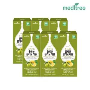 메디트리 순유기농 올레샷 올리브 오일 레몬즙 6박스 엑스트라버진 공복 냉압착 스틱
