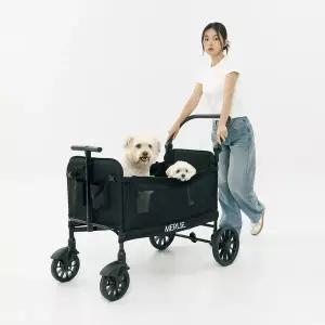 [멀리] 웨건 스타일 독 유모차