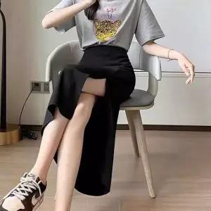 [하프클럽/]롱치마 여성 트임 데일리 스커트