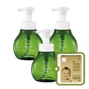 네이쳐러브메레 아기 핸드워시 용기형 280ml 3개 + [GIFT] 유아 위생면봉 80P 1개 