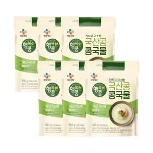 [신세계라이브쇼핑]CJ제일제당 행복한콩 콩국물350g x6개