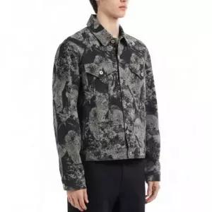 MUST IT_아이스크림 26SS 콘 스탭프 데님 트러커 자켓 IC25446 GREY)