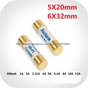 2PCS 느린 용융 스털링 실버 퓨즈 Aucharm HIFI CD 앰프 오디오 5x20mm 6x32mm