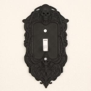 크로스보더 다크 고딕 스컬 패턴 스위치 플레이트 장식 커버 개성  레트로 복고풍 엔틱  벽 시나리오용