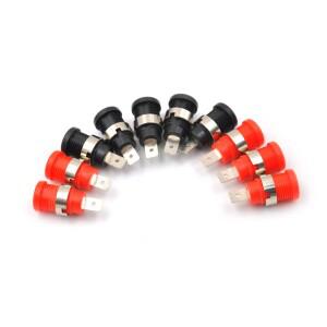 10개 4mm 바나나 암잭 소켓 패널 마운트 바인딩 포스트