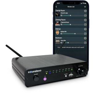 SOUNDAVO NSA 250 V2 멀티룸 오디오 통합 채널 스트리머 스트리밍 하이파이 50W 스피커용 에어플레이 DLNA FI 블루투스 지원 WI 192KHZ 24비트 앰프