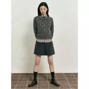 매장정품 빈폴 BEANPOLE LADIES [B. my] 별 자카드 라운드넥 가디건 카디건 애쉬 (BF5X5AN024) BF5X5AN024