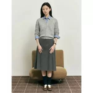 매장정품 빈폴 BEANPOLE LADIES [B. my] 알파카 혼방 니트 집업 가디건 카디건 라이트 그레이 (BF5X5AN012)