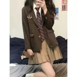 디토교복 졸사컨셉 스커트 디토 댄스복 레드 셔츠 세트 상견니 화이트 홑벌