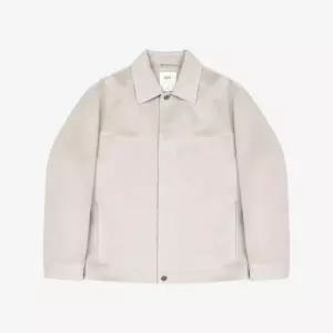지이크 S/S 스웨이드 트러커 루즈핏 남성 가죽 점퍼 아이보리 (PKGXB9004)