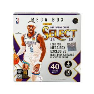 2024 u201325 파니니 셀렉트 NBA 농구 메가 박스 u2013 공식 트레이딩 카드 u2013 소매 독점 블루 & 레드 프라임, 루키 카드 및 인서트 u2013 봉인 상자