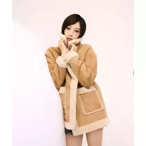 매장정품 와키윌리 WACKY WILLY [지젤 ]우먼스 스웨이드 무스탕 카멜 WA2504JK68CE 726543